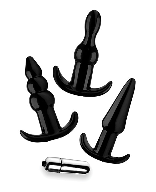 Frisky Thrill Trio Noir Anal Plug Set