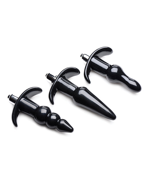 Frisky Thrill Trio Noir Anal Plug Set