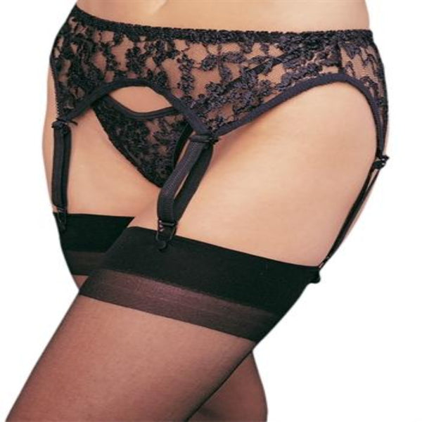 Lace Garterbelt and Thong - One Size -