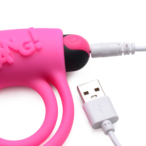 Bang - Silicone Cock Ring and Bullet With Remote Control