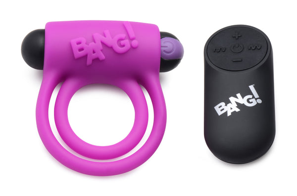 Bang - Silicone Cock Ring and Bullet With Remote Control