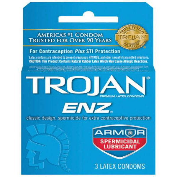 Trojan Enz Spermicidal 3pk