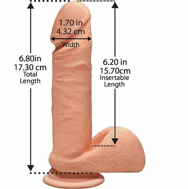 The D Perfect D 7" W/balls Dildo